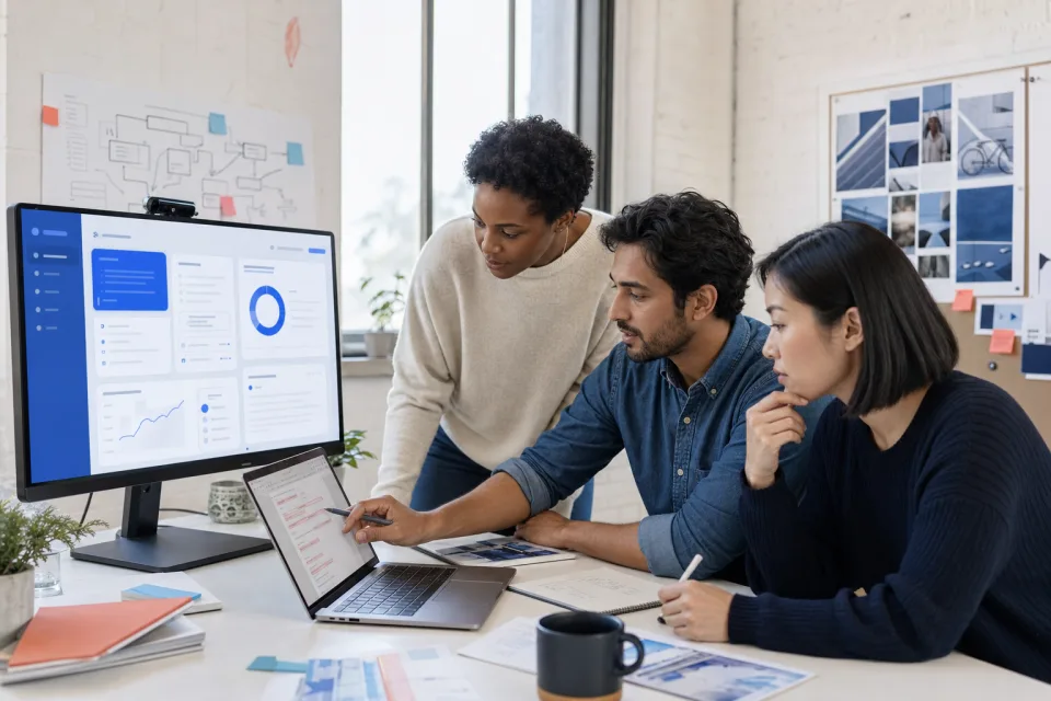 SaaS team comparing a customer agreement with subscription and service details